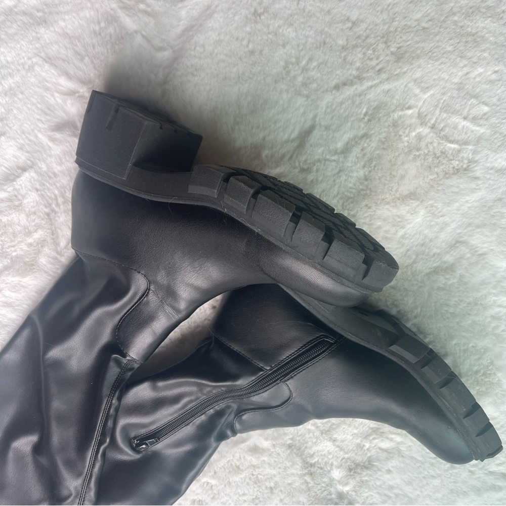 Steven Over the Knee Black Boots 9 - Picture 5 of 7